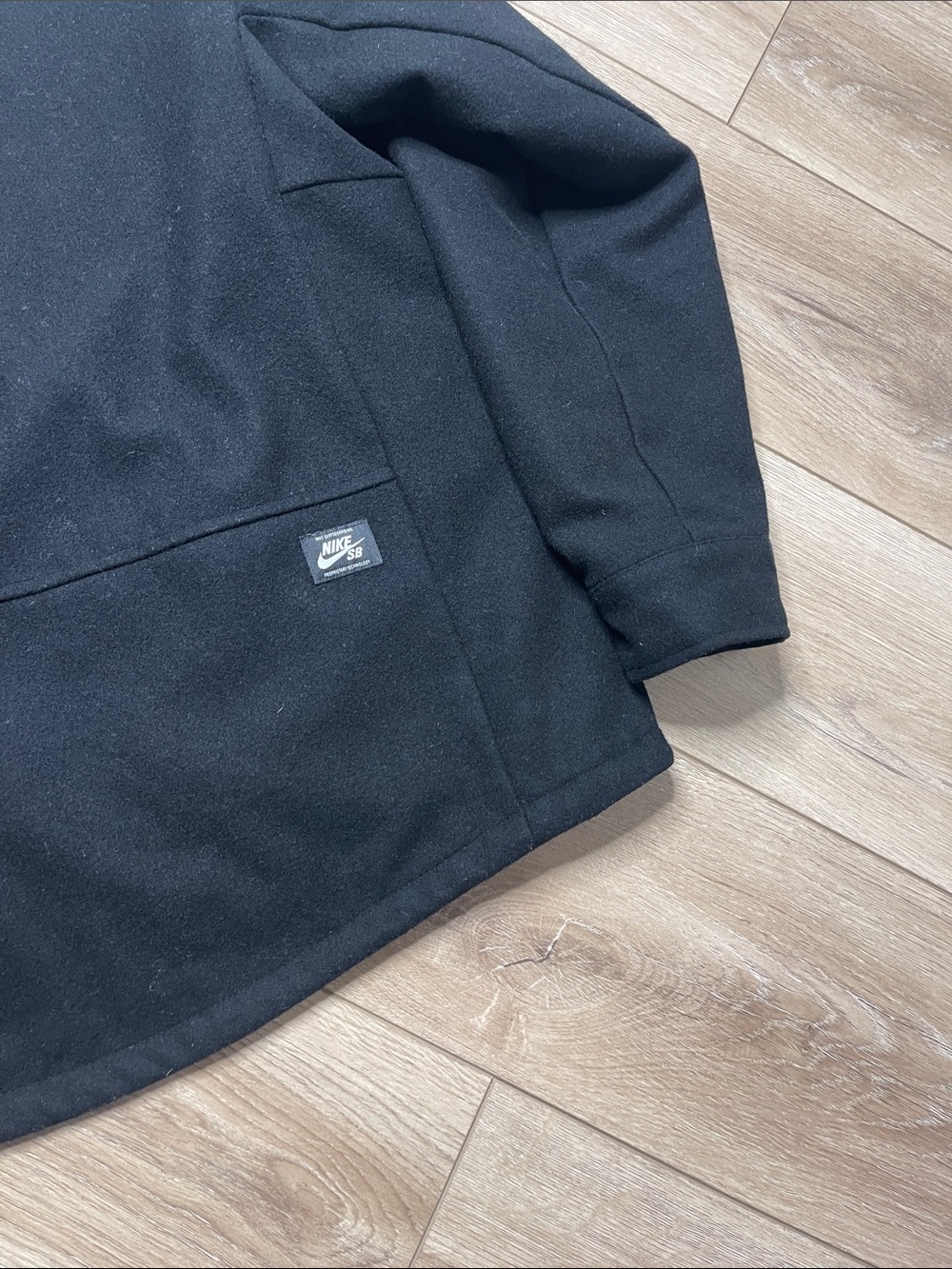 Nike Men's Warm Wool Blend Casual Jacket - Picture 12 of 13